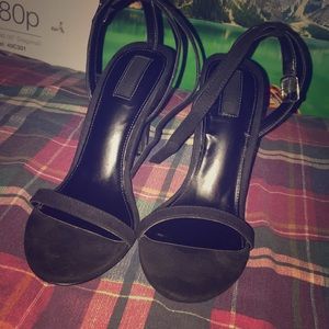 A forever 21  faux suede high heels